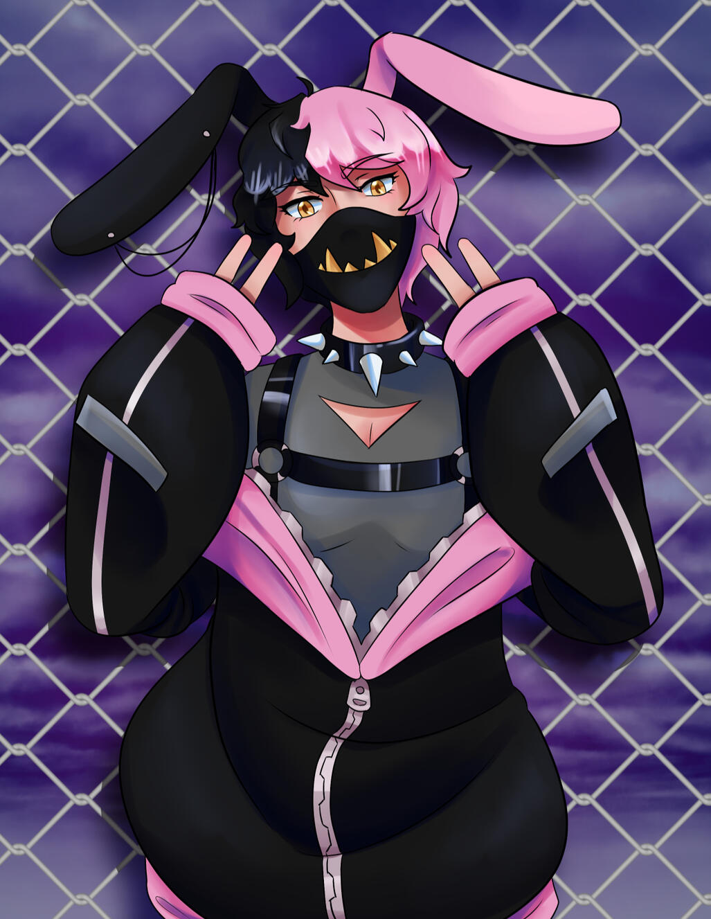 Pink Punk Bunny Boy