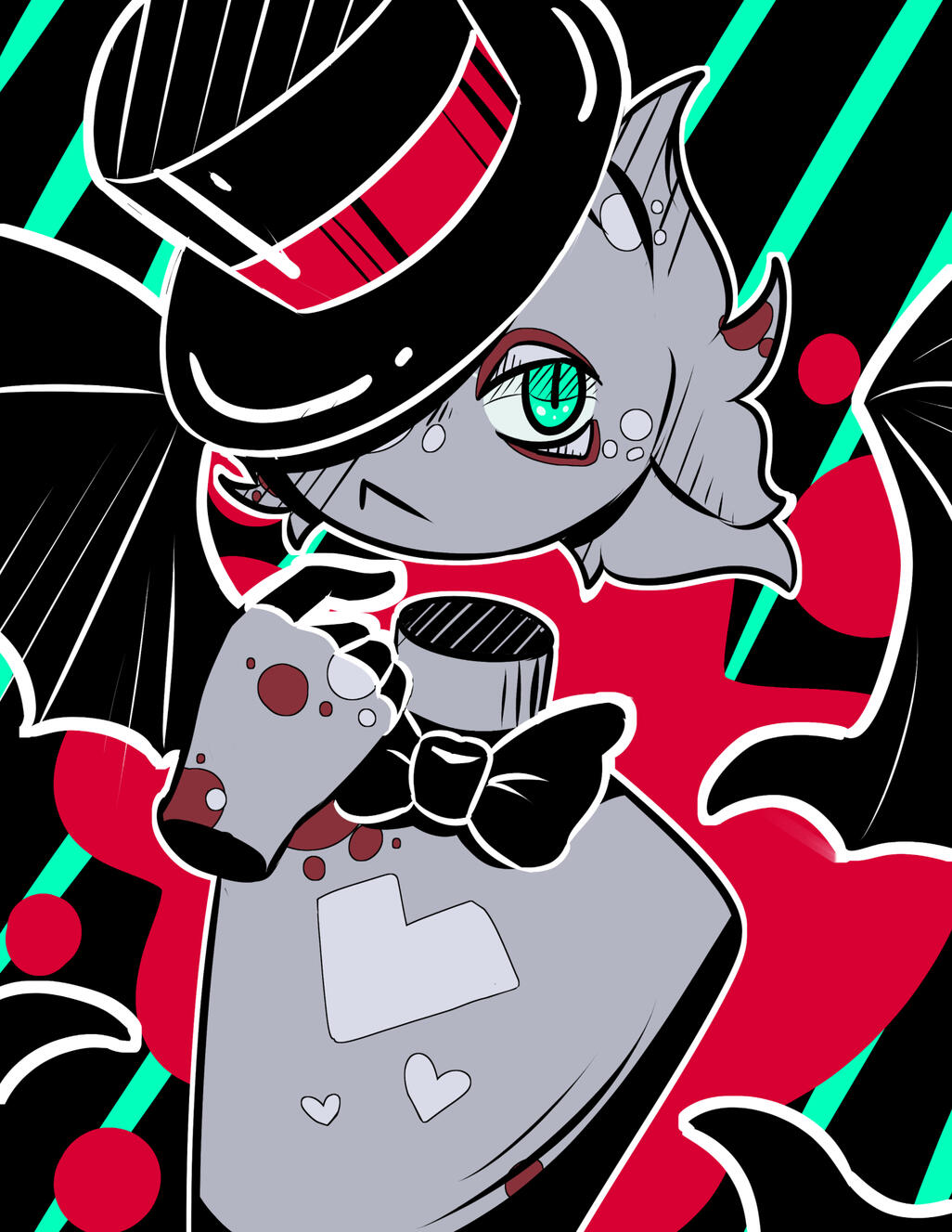 demon creature in graphic style